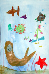 Concorso di disegno Uno sguardo sott'acqua i vincitori del 2002 — Sezione: elementari — Menzione Speciale: Cla · parte 3 – immagine 5