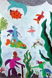 Concorso di disegno Uno sguardo sott'acqua i vincitori del 2002 — Sezione: elementari — Menzione Speciale: Cla · parte 3 – immagine 13