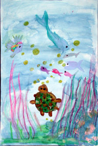 Concorso di disegno Uno sguardo sott'acqua i vincitori del 2002 — Sezione: materne · parte 4 – immagine 3