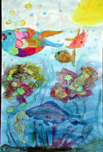 Concorso di disegno Uno sguardo sott'acqua i vincitori del 2002 — Sezione: materne · parte 4 – immagine 10
