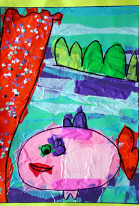 Concorso di disegno Uno sguardo sott'acqua i vincitori del 2002 — Sezione: materne — Menzione Speciale: Scuola · parte 2 – immagine 2