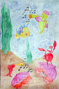 Concorso di disegno Uno sguardo sott'acqua i vincitori del 2002 — Sezione: medie · parte 5 – immagine 4